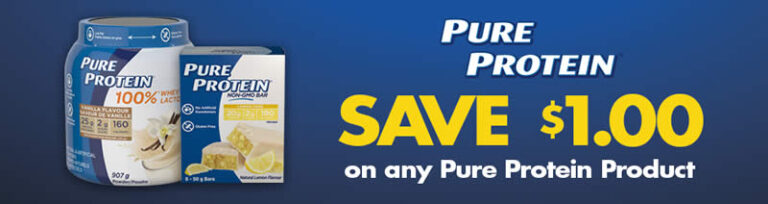 Pure Protein Coupon Code: Save $1.00 on Any Product