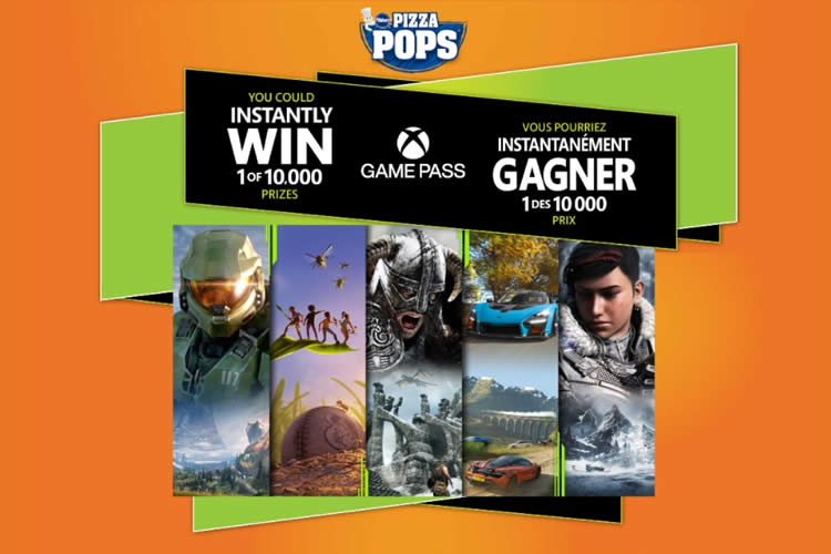 Win a Xbox Series X and 1 of 10000 Xbox Game Pass from Pizza Pops Canada contest