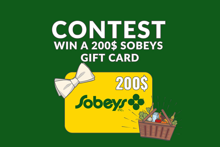 Enter the Sobeys Contest today and win a $200 gift card! Fast entry, no purchase needed. Open to eligible Canadian residents.